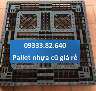 Pallet Nhựa Cũ 1050x1050x140mm (đen)