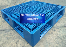 Pallet Nhựa Mới 1100x1100x150mm (xanh)