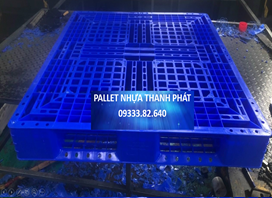 Pallet Nhựa Mới 1100x1100x150mm (xanh)