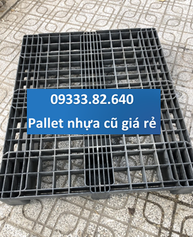 Pallet Nhựa Cũ 1200x800x150mm (đen)