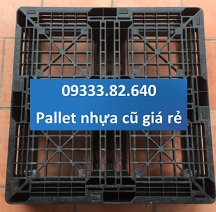 Pallet Nhựa Cũ 740x740x130mm (đen)