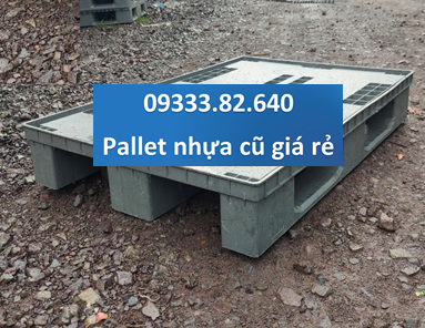 Pallet Nhựa Cũ 800x1200x150mm (xám)